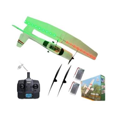 Imagem de Avião RC Cessna 182 3D6G Versão LCD 3 Canais WLtoys 2.4G Drone De Asa 