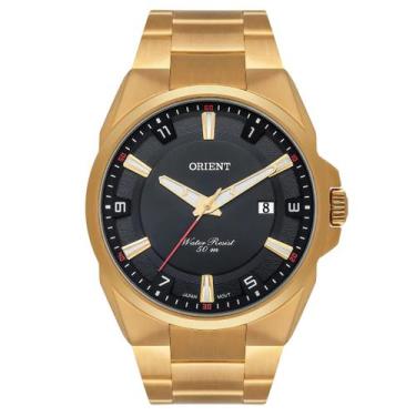 Imagem de Relógio Orient Sport Masculino - MGSS1231 P1KX Preto, DOURADO