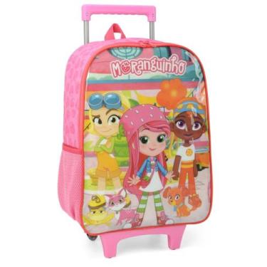 Imagem de Mochila moranguinho com rodas pink - Luxcel