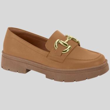 Imagem de Sapato Mocassim Feminino Loafer Slip On Vizzano 1422.101.7286, Camel, 