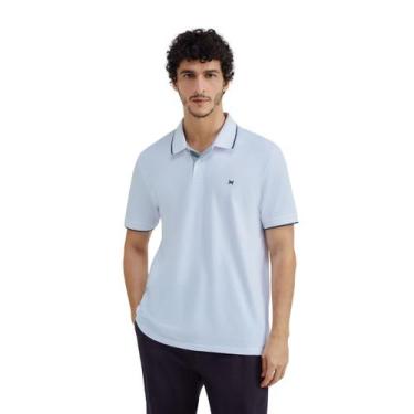 Imagem de Camisa Polo Hering Masculina Piquet Logo Bordado Branca, XXG, Branco