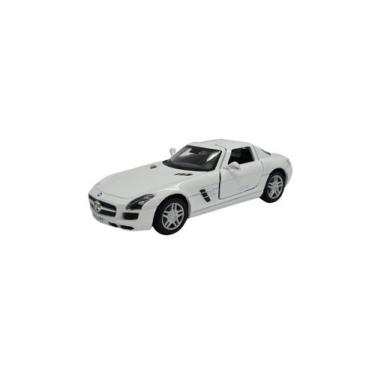 Imagem de Miniatura Mercedes Benz Sls Amg Branco Metal 1:36 - Kinsmart