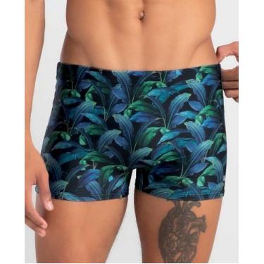 Imagem de Sunga Mash 300.108 Boxer Estampada Folhagem, GG, Pt00