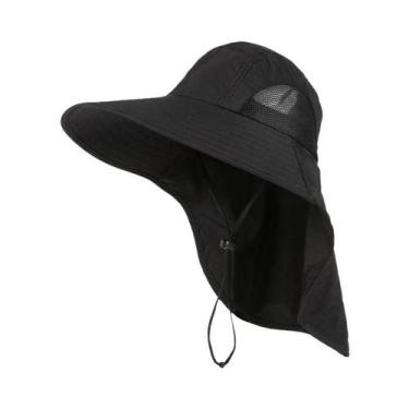 Imagem de Chapéu de Pesca com Aba Larga - Secagem Rápida para Homens - Ideal par