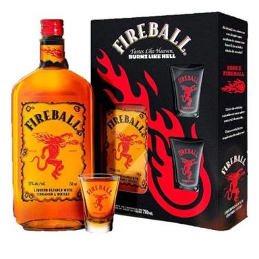 Imagem de Licor Fireball C/ 2 Copos Shot 750ml