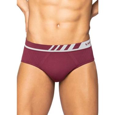Imagem de Cueca Slip Lupo 691-002 Microfibra Sem Costura P Ao Xg, Vinho, P