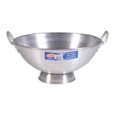 Imagem de Escorredor De Macarrão Industrial Alumínio 50 Cm 24 Litros - Aluminio 