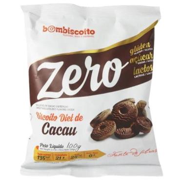 Imagem de Biscoito Diet Sabor Cacau Bombiscoito Zero Glúten E Zero Lactose 100g