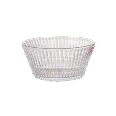 Imagem de saladeira redonda Bowl de cristal com 18x8cm - Adely cristal, transpar