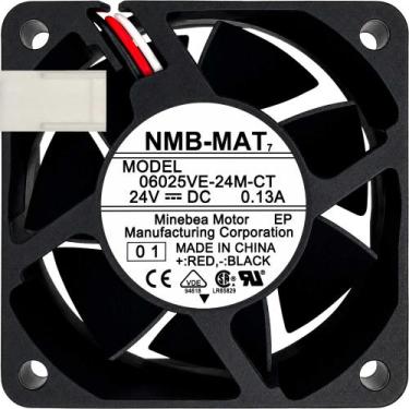 Imagem de Cooler 06025VE-24M-CT 24V 0.13A 3.12W 3 Fios 3 Pinos 6025 B2 - NMB