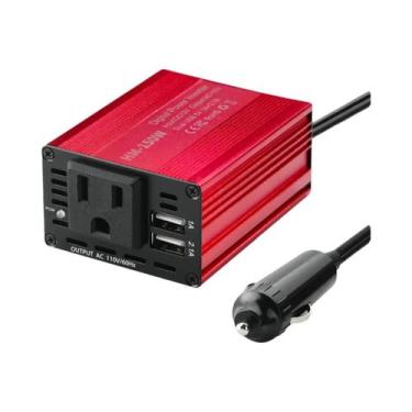 Imagem de Inversor De Carro 150W 12V Para 110V Adaptador Conversor USB Duplo Car