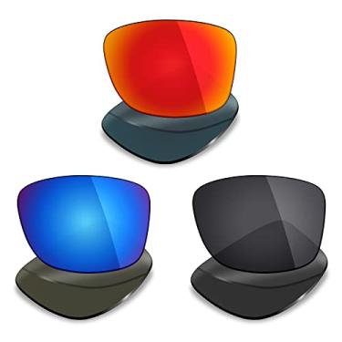 Imagem de 3 pares de lentes polarizadas de substituição Mryok para óculos de sol Oakley Jupiter Squared – Opções