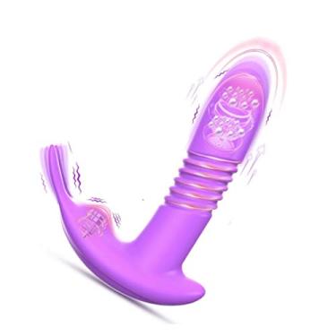 Imagem de Vibrador Com Controle Remoto Para Mulher 20 Frequências Estimulador Sexual Feminino Rotativo Automático Brinquedo Erótico