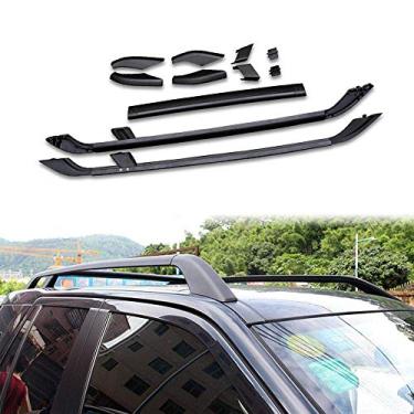 Imagem de UDP 2 peças serve para Land Rover LR2 Freelander 2 2006-2016 Alumínio Trilho de Teto Barra Lateral Prata