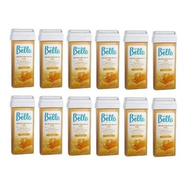 Imagem de Refil Cera Depilatória Roll-on Depil Bella 100g Mel 12 Unid