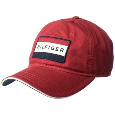 Imagem de Tommy Hilfiger Chapéu masculino Cole Dad, Núcleo vermelho, Tamanho nica