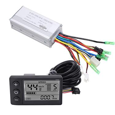 Imagem de Controlador de motor sem escova, 36V/48V 500/750W à prova d'água painel de exibição LCD kit de controle de motor sem escovas scooter controlador de velocidade do motor com painel LCD para bicicleta elétrica, EBike, Scooter