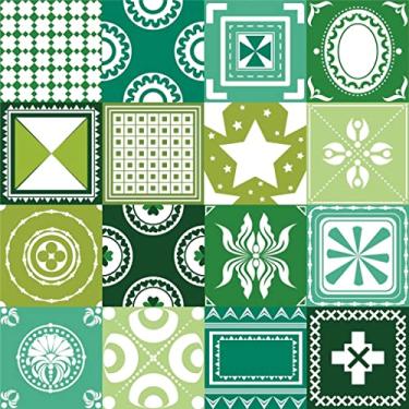 Imagem de Papel de Parede Adesivo Lavável Para Cozinha Banheiro Azulejo Diversos Modelos Rolo 1m Azulejo:AJ019