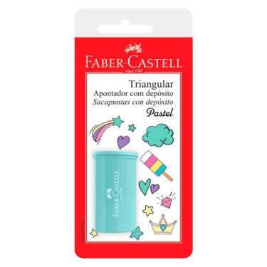 Imagem de Apontador Com Depósito Triangular Verde - Faber-Castell