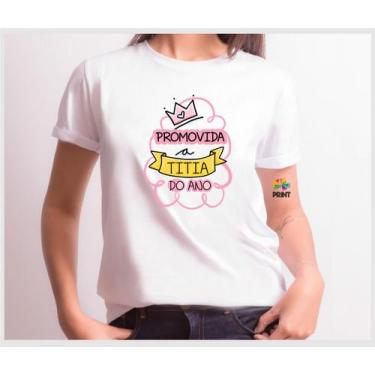 Imagem de Camiseta Adulto - Promovida A Titia Do Ano - Chá De Bebê Zlprint