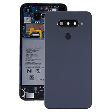 Imagem de Original Battery Back Cover with Camera Lens Cover for LG Q70 / LM-Q730N(KR Version)(Black)