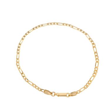 Imagem de Pulseira Masculina 3x1 Antialérgica Banhada A Ouro 18k
