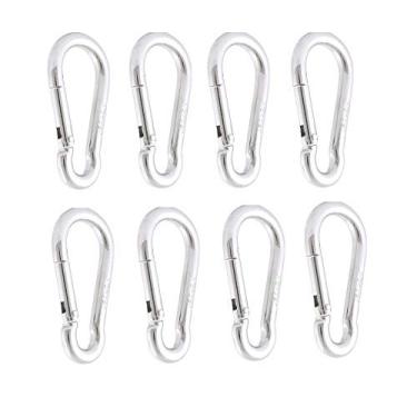 Imagem de Kit 20 Mosquetão Academia Pilates Reparo De Aparelhos 70 mm