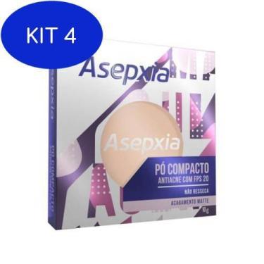 Imagem de Kit 4 Asépxia Pó Compacto Bege Claro - Genomma
