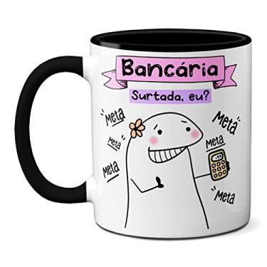 Imagem de Caneca Bancária Surtada Eu? Você Que Autorizou Esse Débito (Preta)