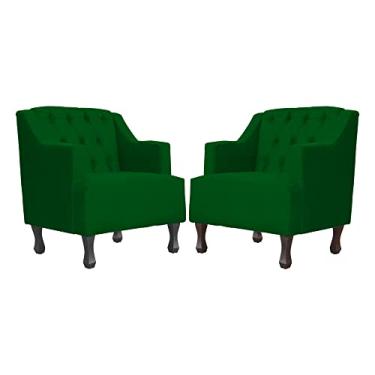 Imagem de Kit 02 poltronas Genesis Luxo Suede Cores - DS Estofados