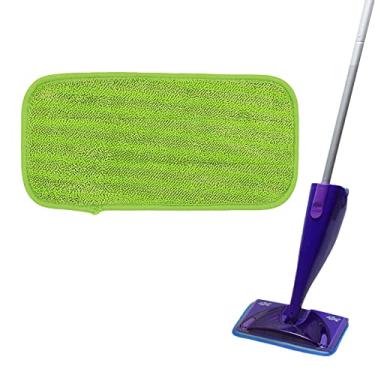Imagem de NUHFUFA Pano de limpeza de microfibra para esfregão de chão Swiffer WETJET, almofadas planas reutilizáveis e laváveis molhadas e secas para recargas de limpeza doméstica (verde, 1 peça)