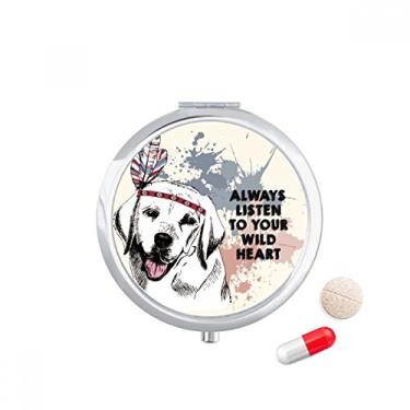 Imagem de Porta-comprimido com ilustração de aquarela para cães da Clothes