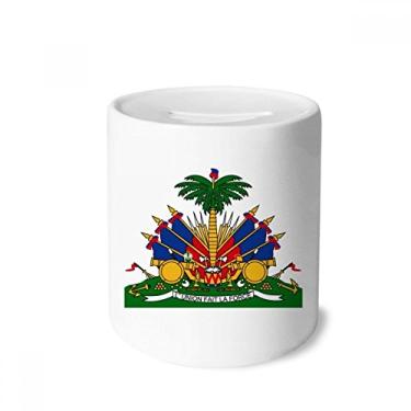 Imagem de DIYthinker Haiti North America Nacional Emblema Dinheiro Caixa de Cerâmica Porta-Moedas Presente