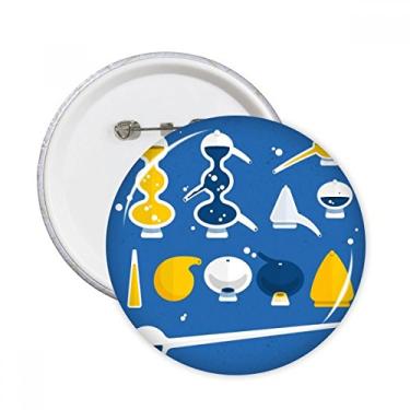 Imagem de Conta-gotas de borracha Química Pinos Redondos Emblema Decoração Roupas 5 peças Presente