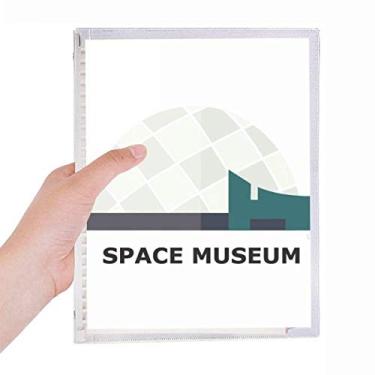 Imagem de Caderno de Hong Kong Space Museum, diário de folhas soltas recarregável, material de papelaria