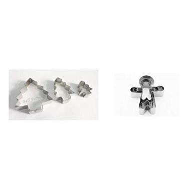 Imagem de Chicky Formas Cortador Boneco Gengibre Natal + Árvore de Natal 6 Peças