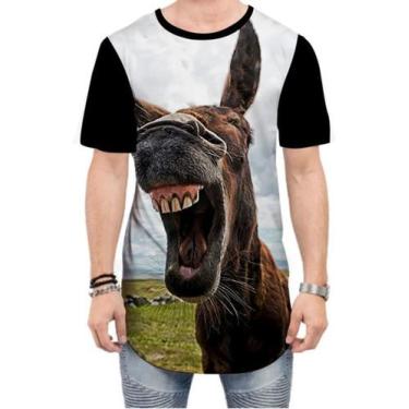 Imagem de Camiseta Long Line Burro Jegue Animal 4 - Estilo Vizu