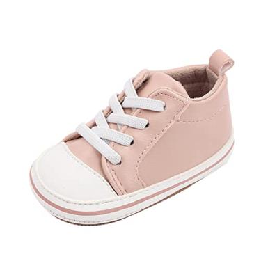 Imagem de Tênis de lona infantil para bebês primavera e verão, sapatos infantis para meninos e meninas, Vermelho, 20 BR