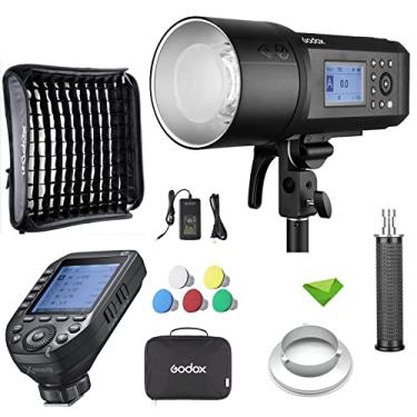 Imagem de Godox AD600Pro 600Ws TTL Flash com XProII-O Trigger para Olympus Panasonic com Godox 60 * 60cm Softbox 2.4G 1/8000s 2600mAh Bateria 360 Flashes de potência total, 0,01-0,9s Reciclar Flash