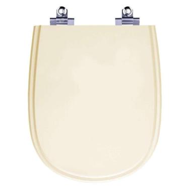 Imagem de Assento Sanitário Laqueado Soft Close Sabatini Areia (Bege) para vaso Icasa