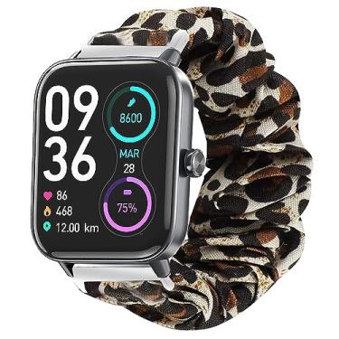 Imagem de IDW13, IDW16, IDW19 Pulseiras Smartwatchie, Lamshaw 22 mm, tecido elástico elástico feminino, lindas pulseiras de substituição compatíveis com TOOBUR, TEMINICE, VRPEFIT, Konite, Gydom, Faweio IDW13 Watch / Woneligo W3 / TOOBUR, Faweio IDW16 Watch / MILOUZAM, zhero,A-TRelógio GTGA, TOOBUR IDW19 (esta