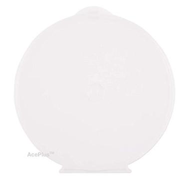 Imagem de AcePlus Pacote com 50 capas redondas de CD com trava transparente
