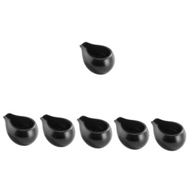 Imagem de ABOOFAN 6 Unidades jarro de molho pequeno dispensador de leite mini potes de molho chaleira jarro de água pequena molheira jarras de xarope de café cerâmica pote de creme soja