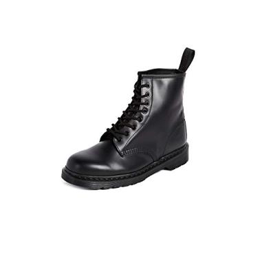 Imagem de Dr. Martens, 1460 mono bota de couro com 8 olhos para homens e mulheres, preto liso, 40 feminino/40 masculino, Preto liso, 7 Women/6 Men