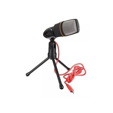 Imagem de Microfone Condensador com Fio e Suporte 1,8m MT-020 Tomate