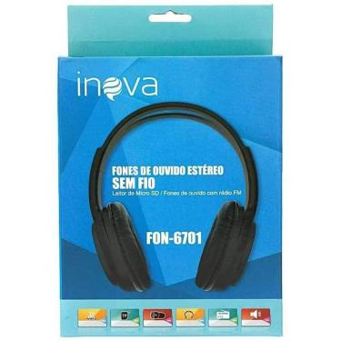 Imagem de Fone De Ouvido Sem Fio Estéreo Inova Fon-6701 Bluetooth