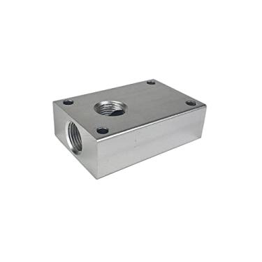 Imagem de Primefit PCBL38 3/8 polegada Air Push to Connect Outlet Block oferece conexões de ar para sistemas de tubulação de ar comprimido