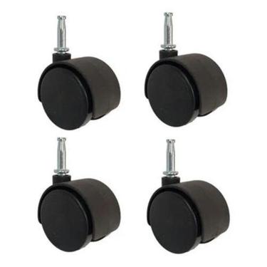 Imagem de Kit 4 Rodizios 1,5 Conjunto Roda Rodinha Cadeira Escritorio