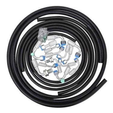 Imagem de Mangueiras e acessórios de extensão de ar condicionado A/C e kit de anel de vedação universal