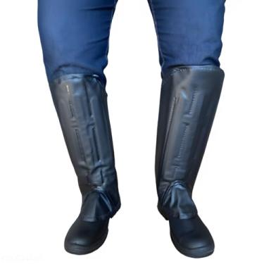 Imagem de Par de Perneira Proteção Segurança Bidin 3 Talas Roçador Roçadeira Caneleira Picada de Cobra EPI